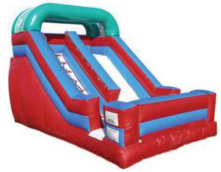 Backyard Slide - Blue, Red, Teal